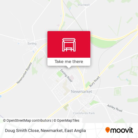 Doug Smith Close, Newmarket map