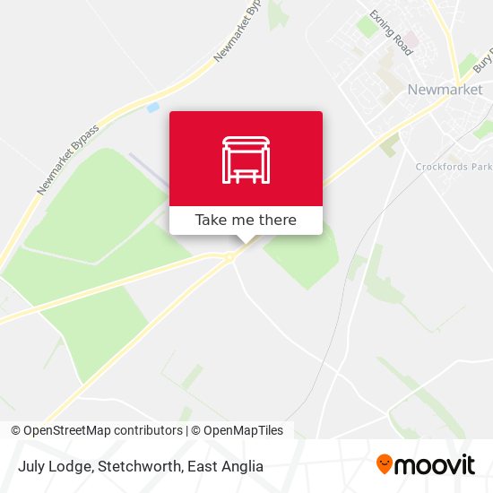 July Lodge, Stetchworth map