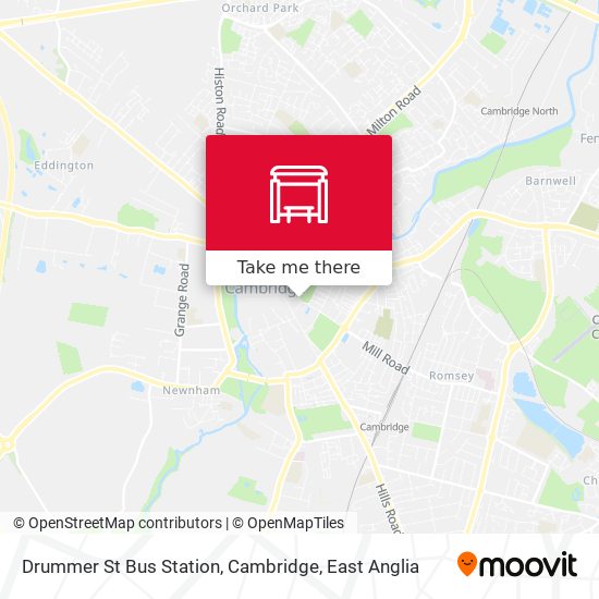 Drummer St Bus Station, Cambridge map
