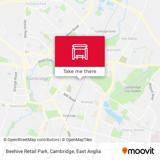 Beehive Retail Park, Cambridge map