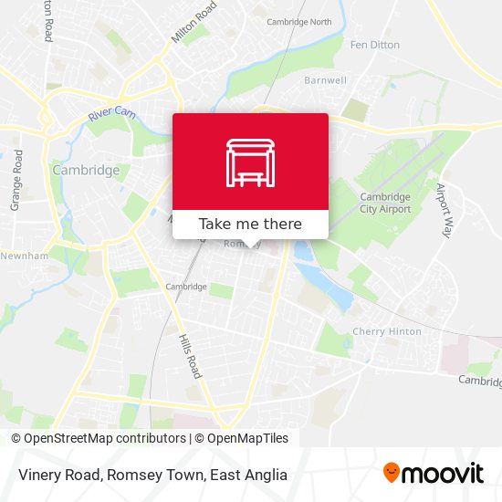 Vinery Road, Romsey Town map