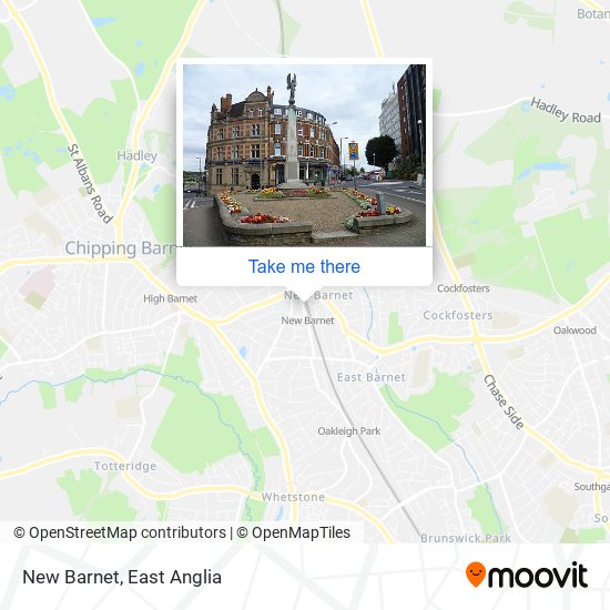 New Barnet map