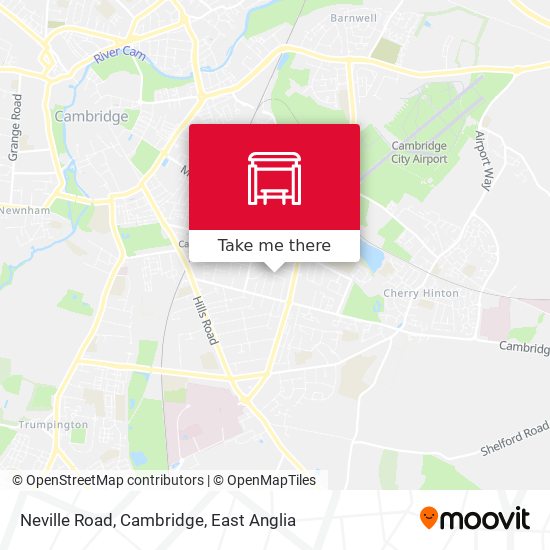 Neville Road, Cambridge map