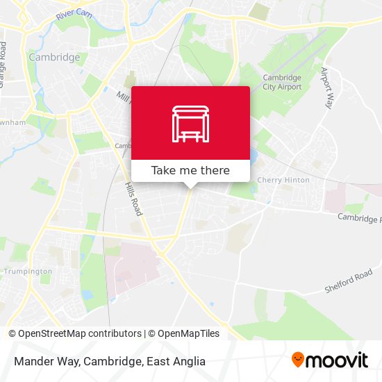 Mander Way, Cambridge map