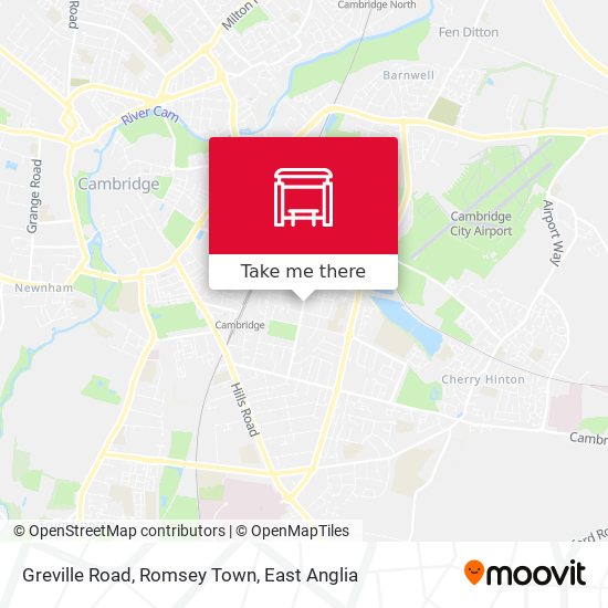 Greville Road, Romsey Town map