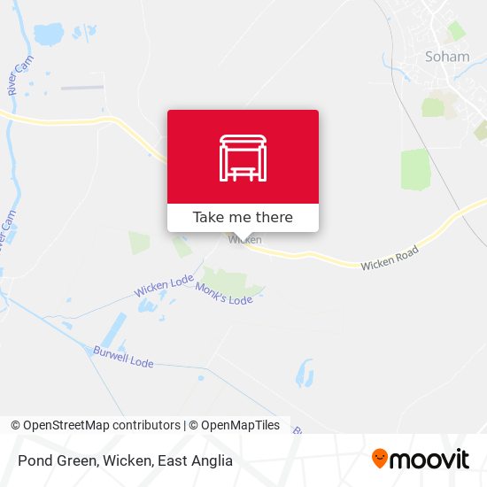 Pond Green, Wicken map