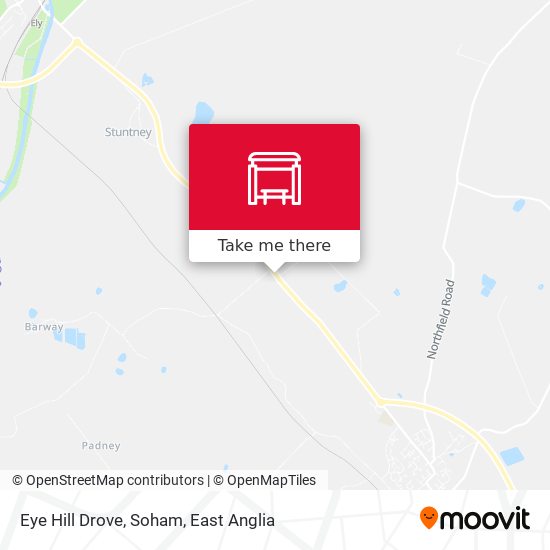 Eye Hill Drove, Soham map