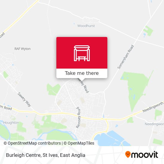 Burleigh Centre, St Ives map