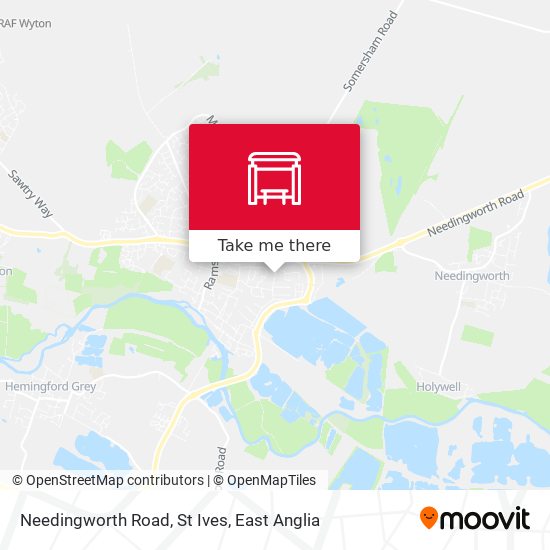 Needingworth Road, St Ives map