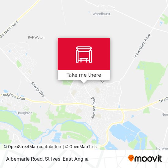 Albemarle Road, St Ives map