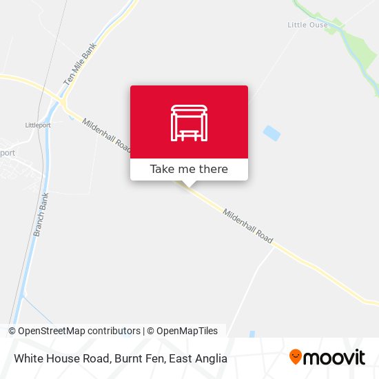 White House Road, Burnt Fen map