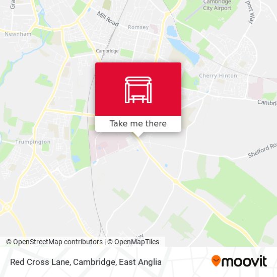 Red Cross Lane, Cambridge map