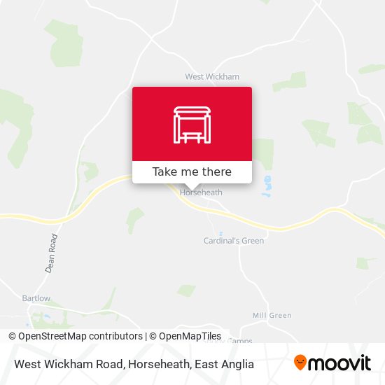 West Wickham Road, Horseheath map