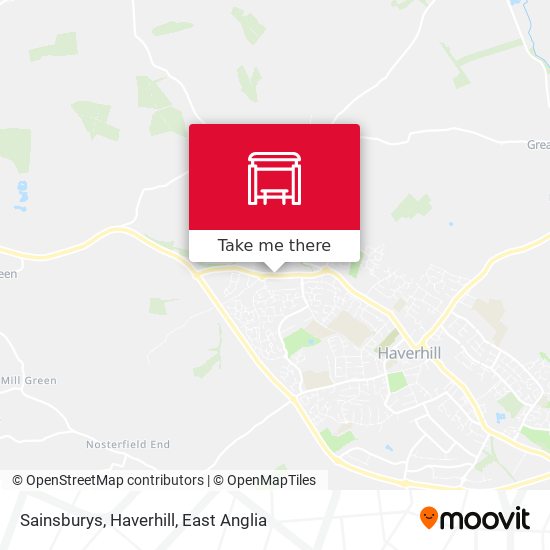 Sainsburys, Haverhill map