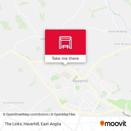 The Links, Haverhill map