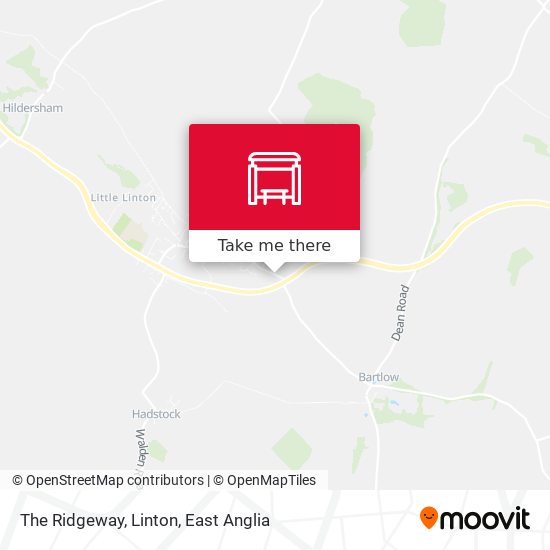 The Ridgeway, Linton map