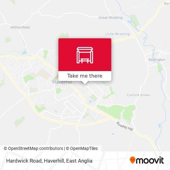 Hardwick Road, Haverhill map