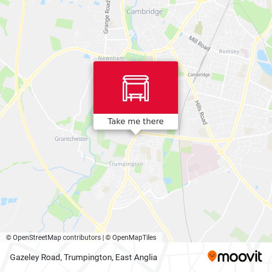 Gazeley Road, Trumpington map