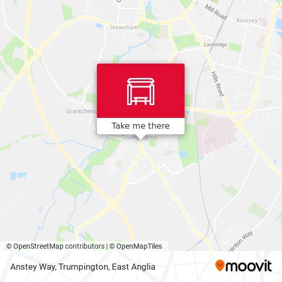 Anstey Way, Trumpington map
