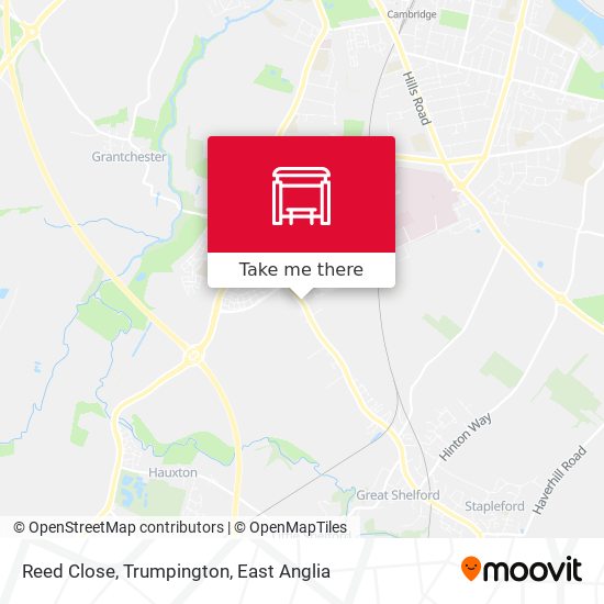 Reed Close, Trumpington map