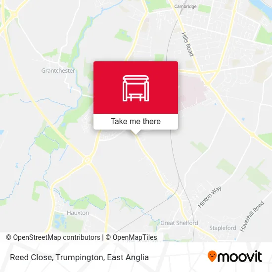 Reed Close, Trumpington map