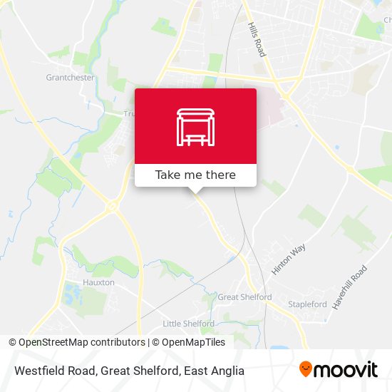 Westfield Road, Great Shelford map