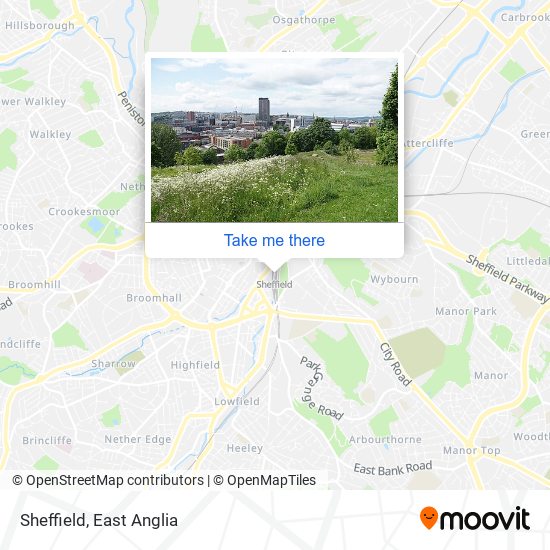 Sheffield map