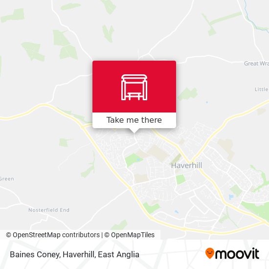 Baines Coney, Haverhill map