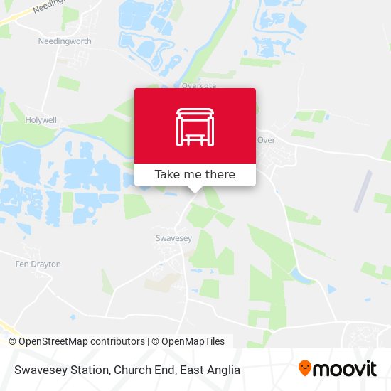 Swavesey Station, Church End map