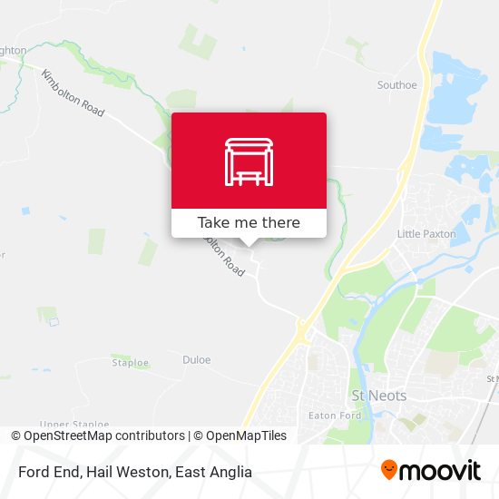 Ford End, Hail Weston map