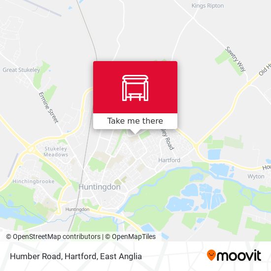 Humber Road, Hartford map