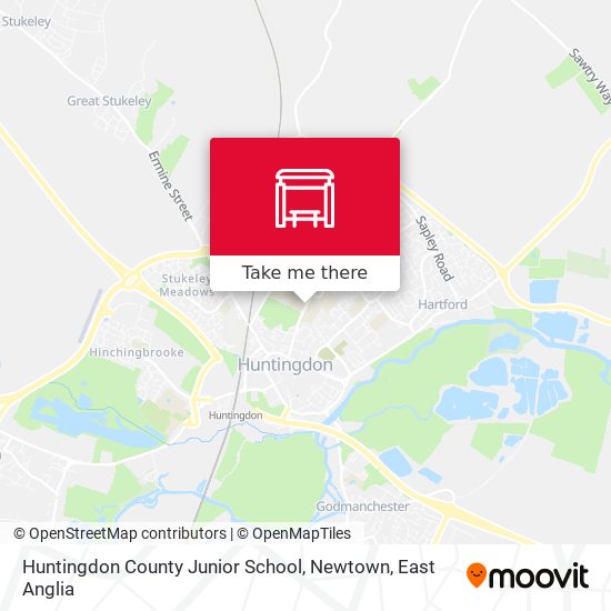 Huntingdon County Junior School, Newtown map