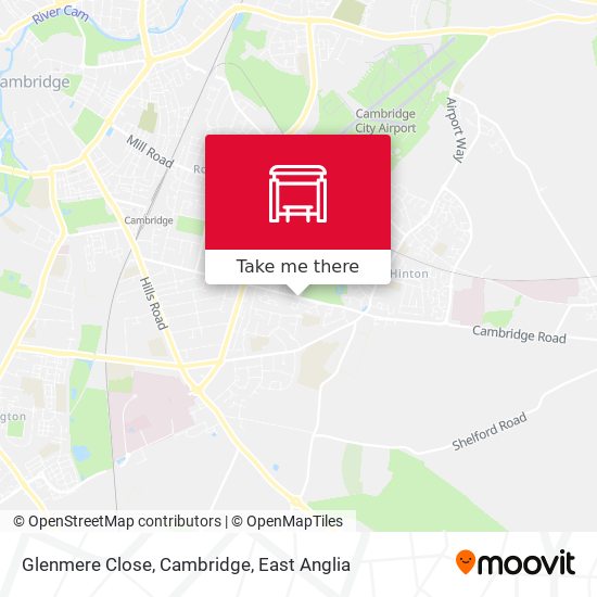 Glenmere Close, Cambridge map