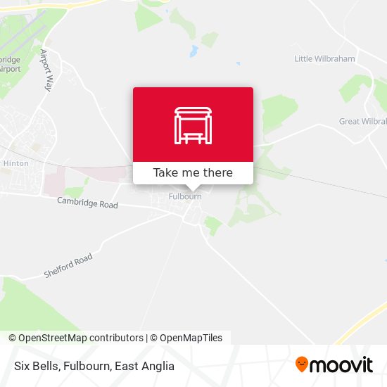 Six Bells, Fulbourn map