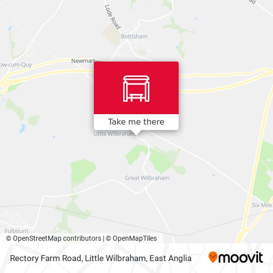 Rectory Farm Road, Little Wilbraham map