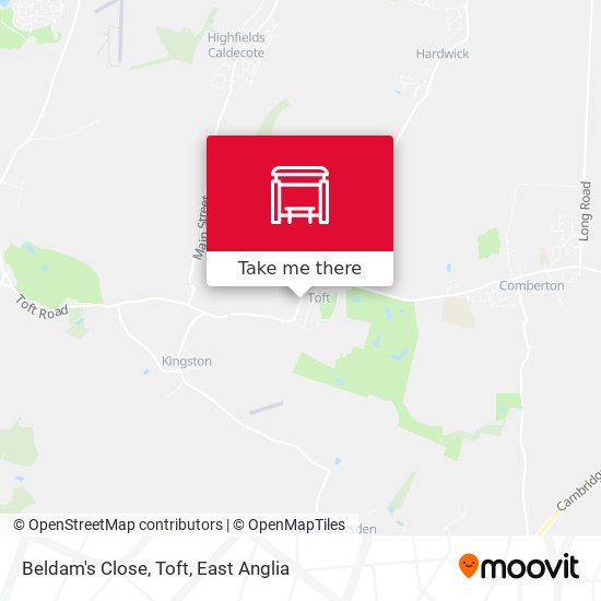 Beldam's Close, Toft map