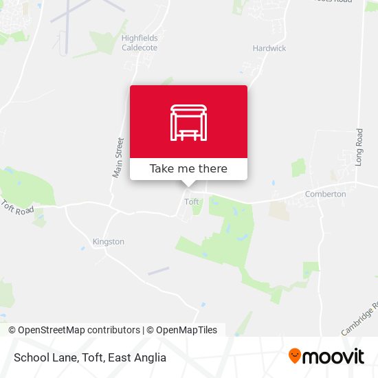 School Lane, Toft map