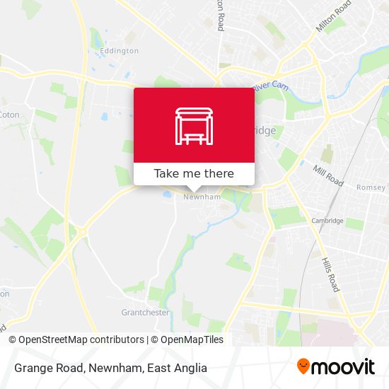 Grange Road, Newnham map