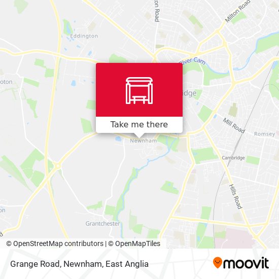Grange Road, Newnham map
