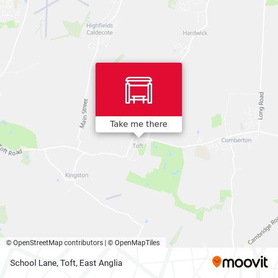 School Lane, Toft map