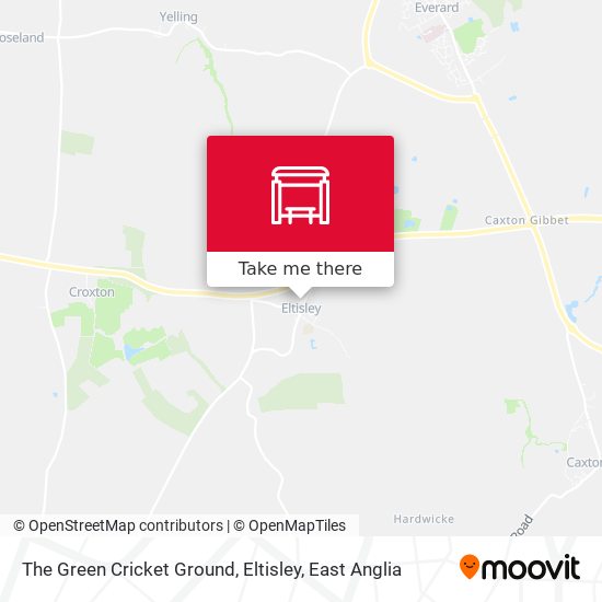 The Green Cricket Ground, Eltisley map