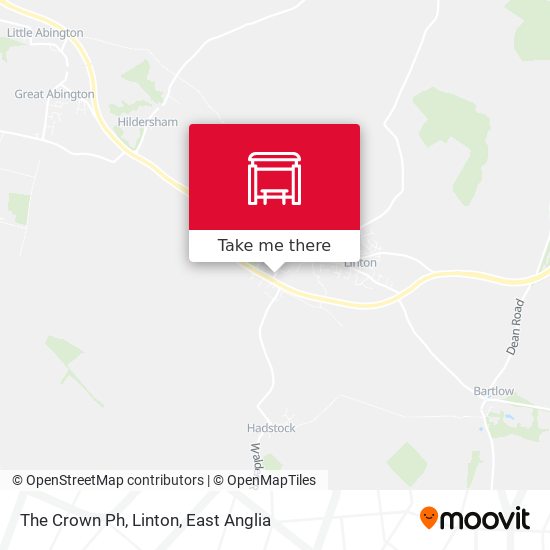 The Crown Ph, Linton map
