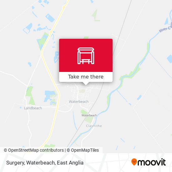 Surgery, Waterbeach map