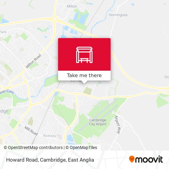 Howard Road, Cambridge map