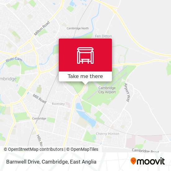 Barnwell Drive, Cambridge map