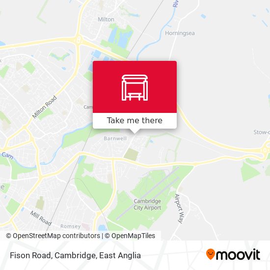 Fison Road, Cambridge map