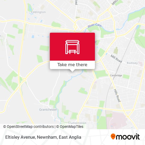 Eltisley Avenue, Newnham map