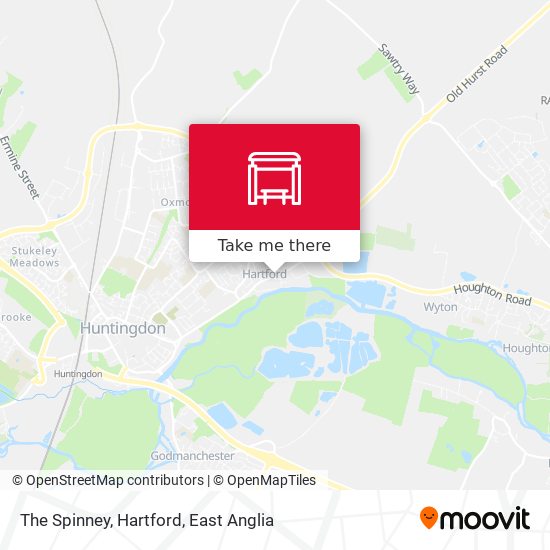 The Spinney, Hartford map