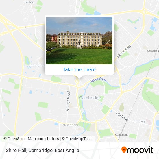 Shire Hall, Cambridge map