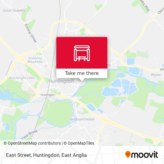 East Street, Huntingdon map